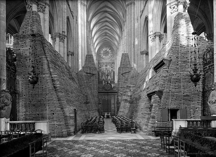1940. Амьенский кафедральный собор – защита от бомбардировки