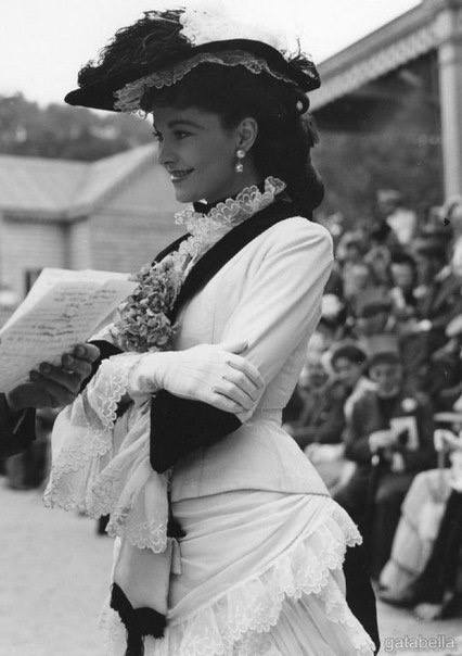 Вивьен Ли на съемках «Анны Карениной». Великобритания. 1948 г.